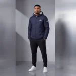 AUTEUIL Veste à Capuche Helvetica Mountain Pioneers Bleu Marine (4)