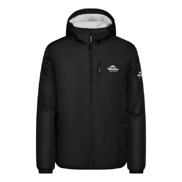 AUTEUIL Veste à Capuche Helvetica Mountain Pioneers Homme – Noir (1)