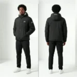 AUTEUIL Veste à Capuche Helvetica Mountain Pioneers Homme – Noir (6)