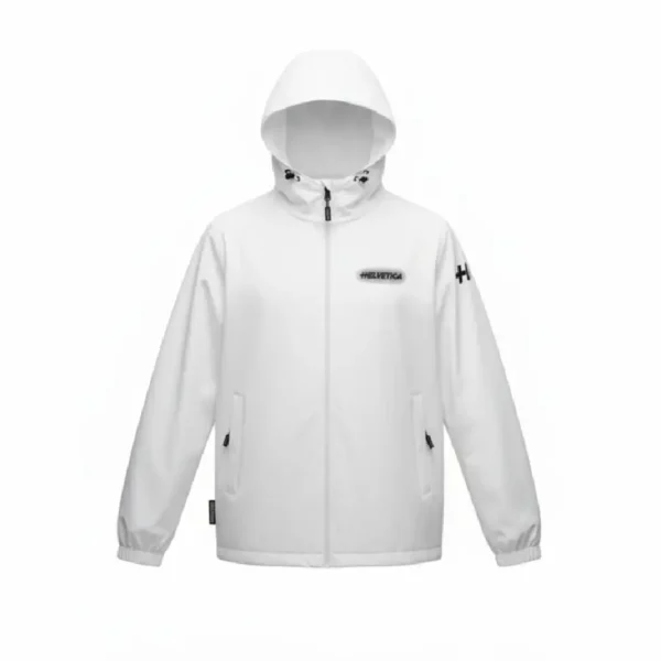 Helvetica RIVE Blanc Veste Coupe Vent (1)